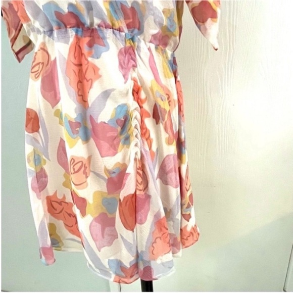 Ted Baker Juleah Pastel Floral Mini Dress Sz 4 US 10 - Picture 7 of 13